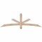 Ekena Millwork Alberta Smooth Timber Gable Bracket, Douglas Fir, 72"W x 24"H x 3 1/2"D x 3 1/2"F, 8/12 Pitch GBW072X24X0404ALB00SDF - alternate 1